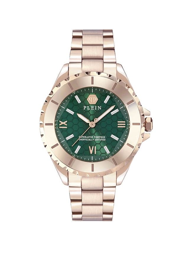 PHILIPP PLEIN PLEIN HEAVEN Emerald & Gold 38mm Quartz Women's Watch - Image 1