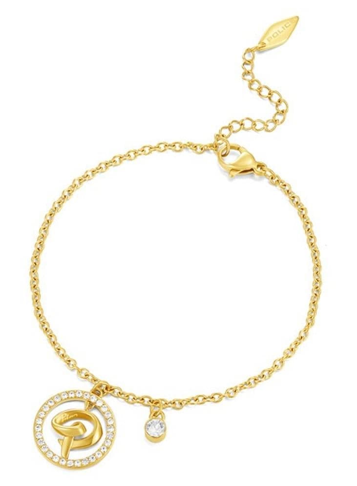 POLICE Volute Gold-Plated Crystal Bracelet 170+35MMPEJLB0004101 - Image 1