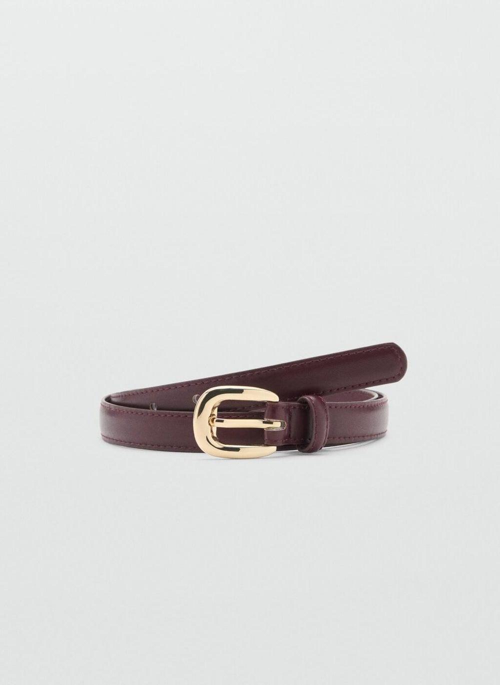 MANGO Sleek Thin Metal Buckle Belt for Women - Image 1