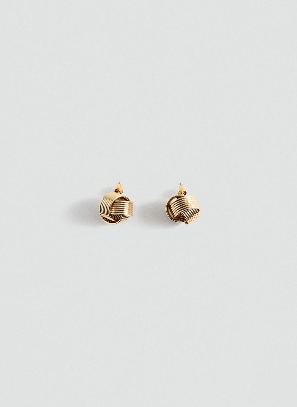 MANGO Elegant Interlocking Circular Earrings - Image 1