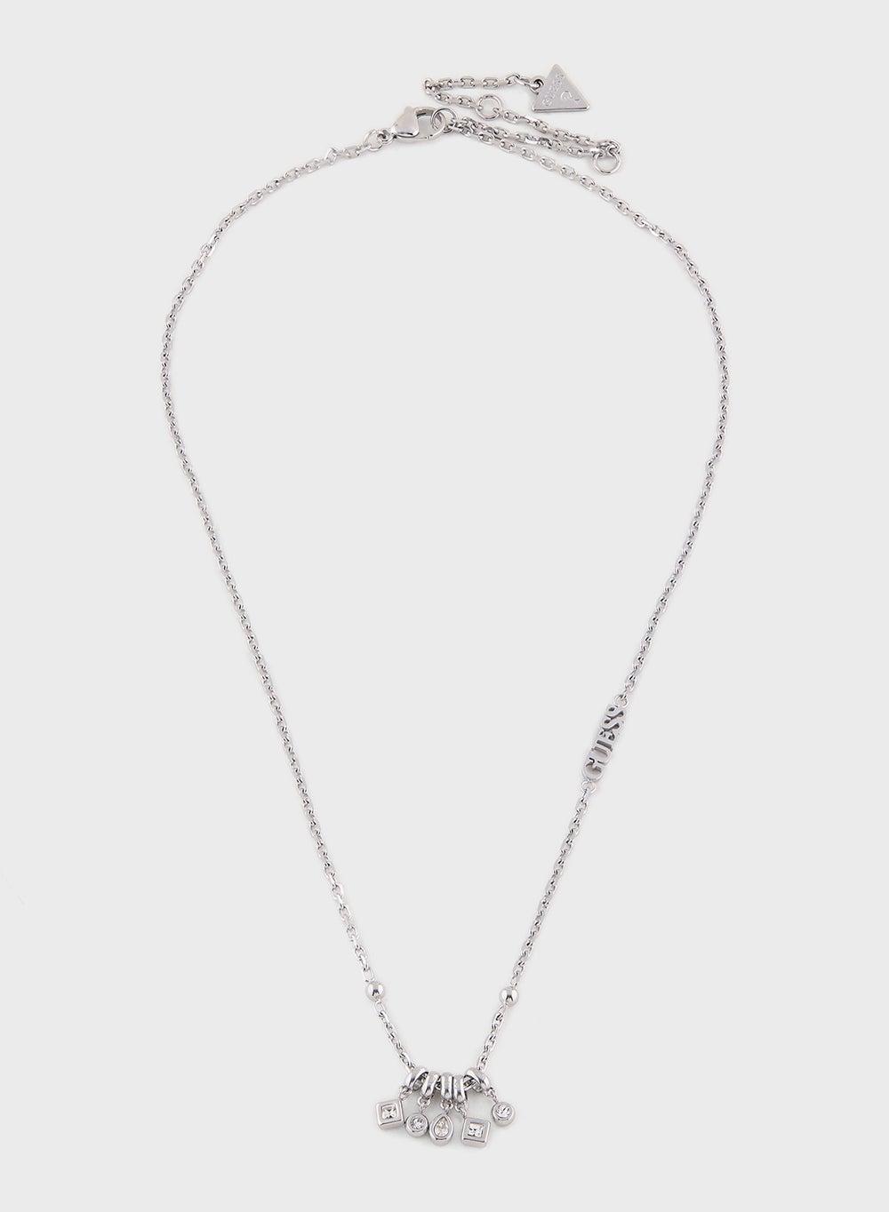 GUESS Elegant Women's Multi Charms Stainless Steel Necklace - Image 1