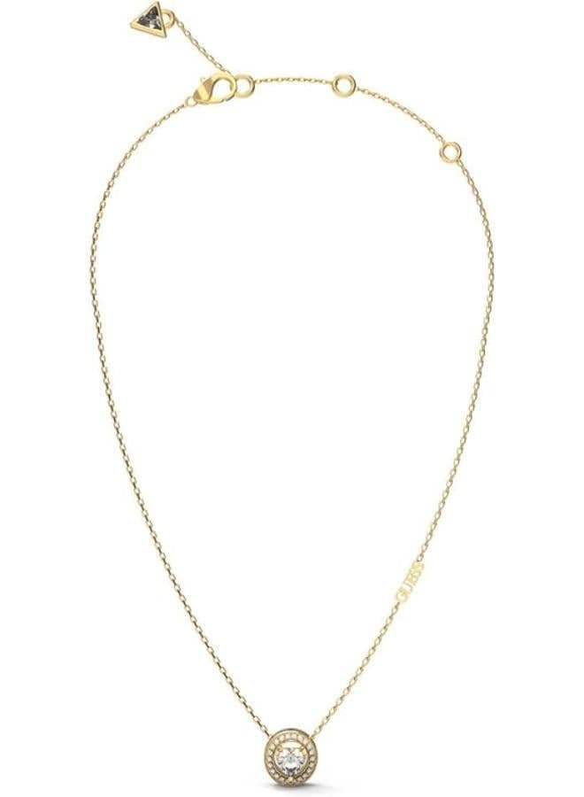 GUESS Solitaire Heart Crystals Necklace - Radiant Elegance - Image 1
