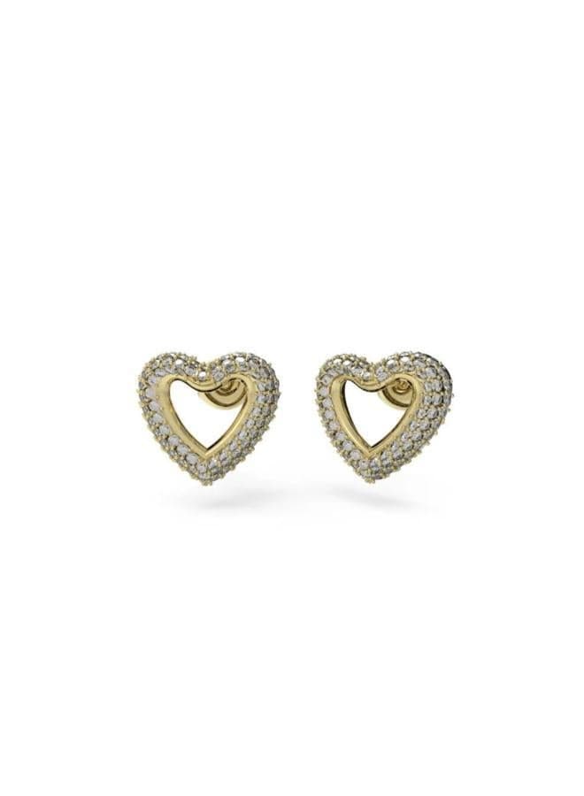 GUESS Pave Heart-Shaped Stud Earrings for Women - Image 1
