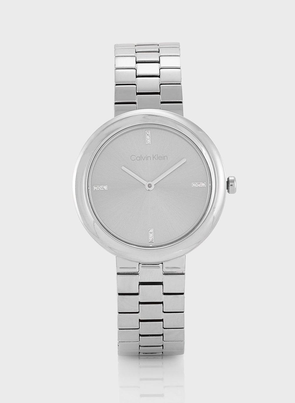 CALVIN KLEIN Elegant Sunray Dial Women's Steel Watch - Image 1