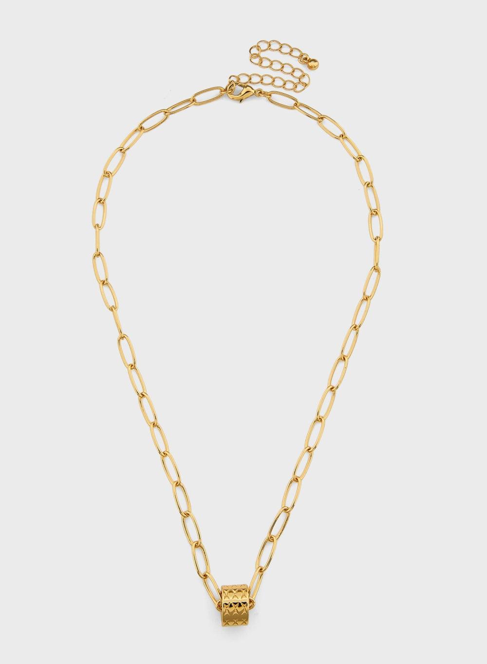 ELLA Elegance: Sleek Pendant Chain Necklace for Women - Image 1