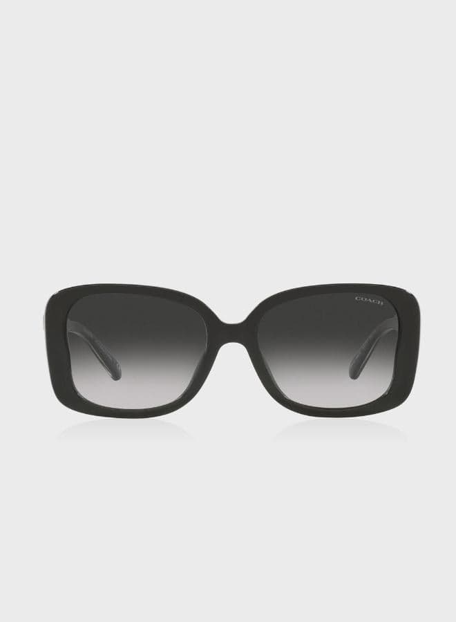 COACH 0Hc8334U Elegant Oversized Women's Sunglasses - Image 1