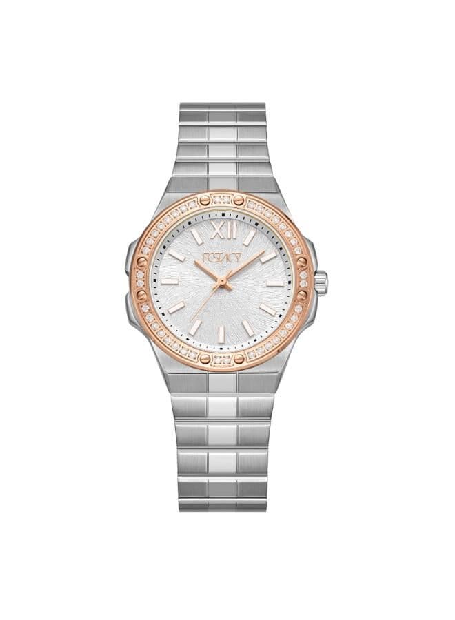 ECSTACY E24502-SBSSK Elegant Stainless Steel Women's Watch - Image 1