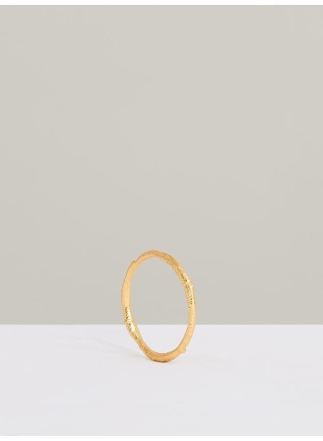 REISS Monisha Gold-Tone Molten Bangle - Image 1