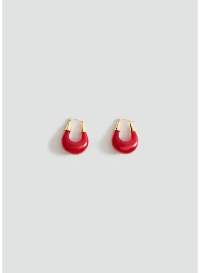 MANGO Gold-Tone Mixed Hoop Earrings for Women - Image 1