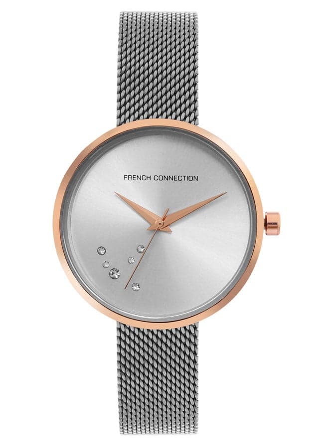 French Connection Elegance: Women's 33mm Analog Stainless Steel Watch - Image 1