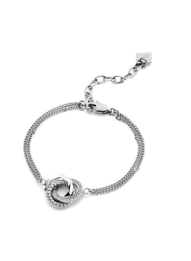 CERRUTI 1881 Emma Silver Bracelet - Elegance in Modern Chic - Image 1