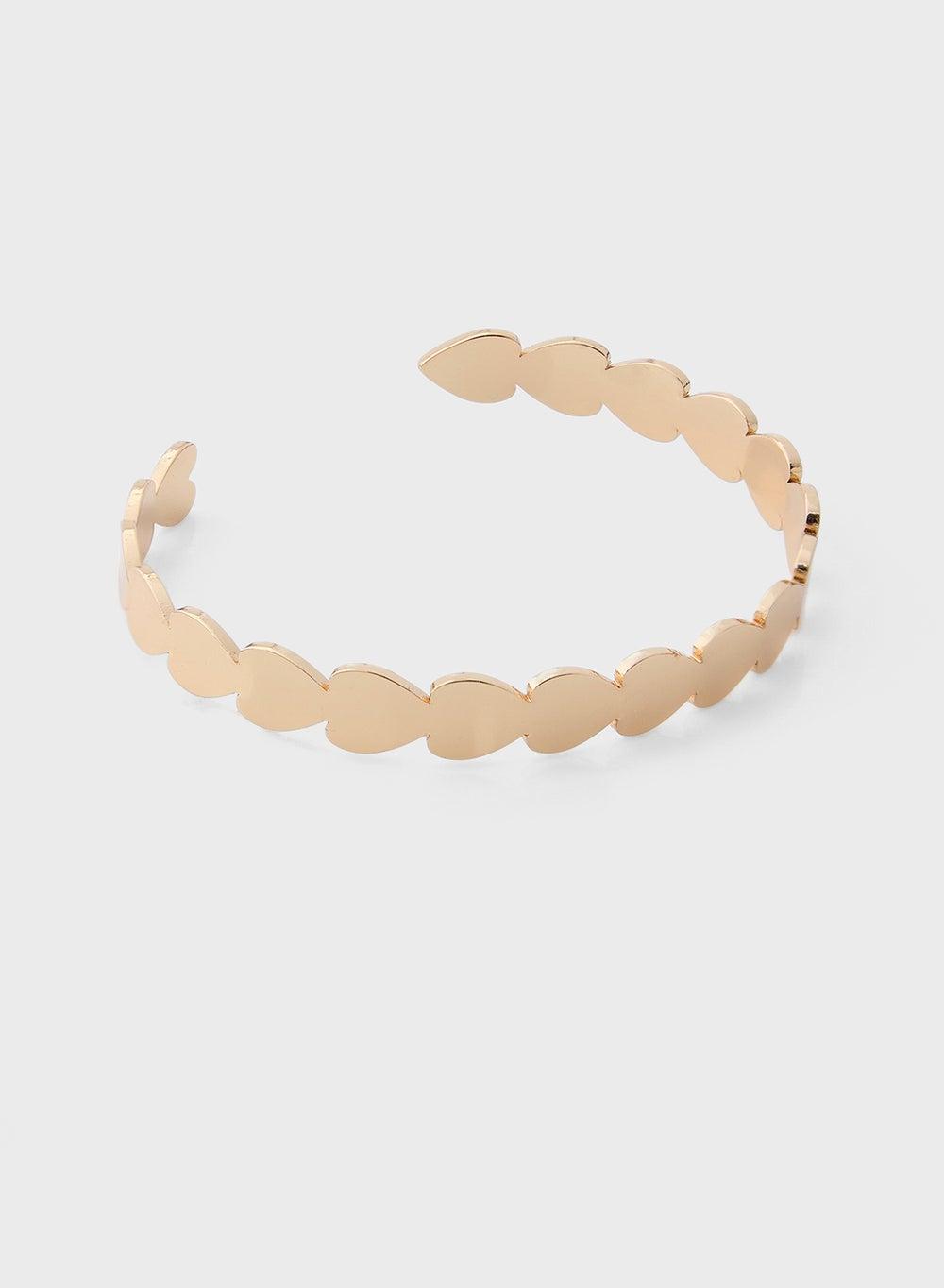 ELLA Heart Cuff Bangle - Elegance on Your Wrist - Image 1