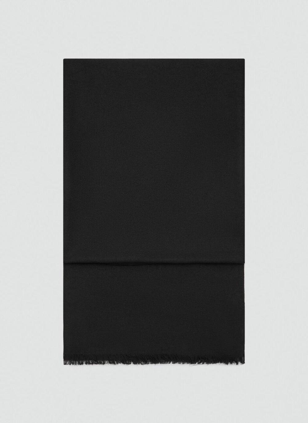 MANGO Elegantly Frayed Women's Shawl - Versatile Chic - Image 1