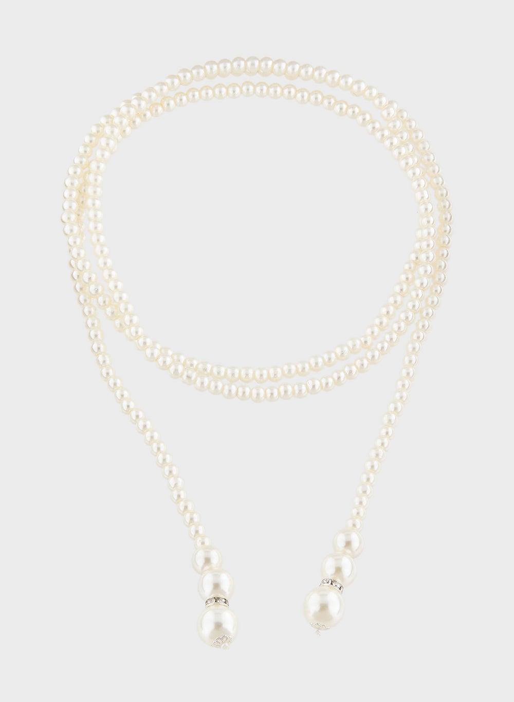 Khizana Elegant Pearl Lariat Necklace – Luxe Accessory for Women - Image 1