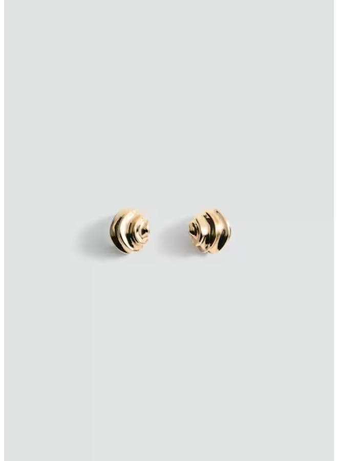 MANGO Chic Spiral Embossed Earrings for Women - Image 1