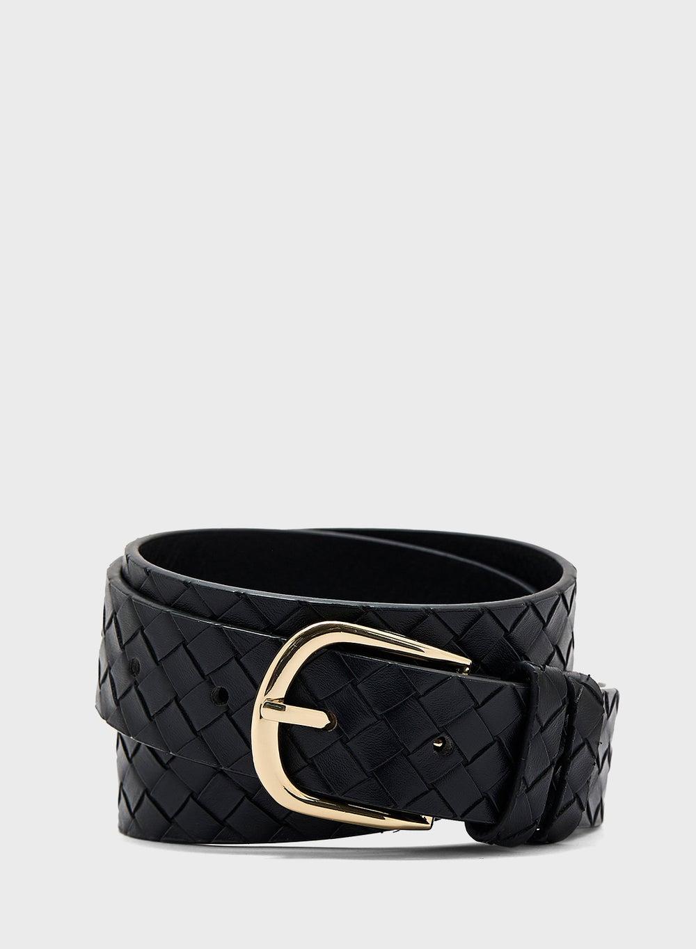 Elegant Ginger Weave Textured Women's Belt - Image 1