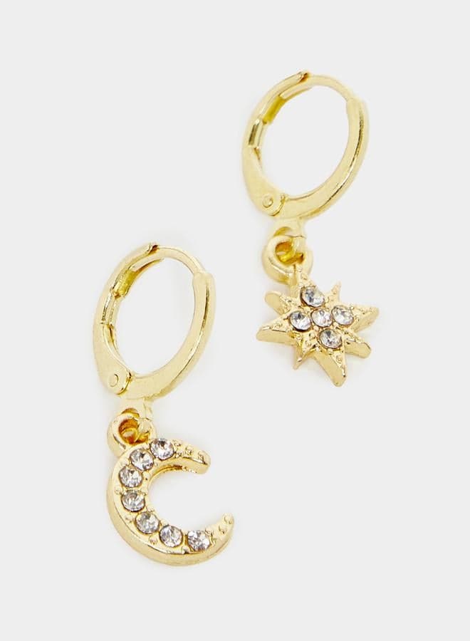 Styli Chic Collection: Set of 6 Embellished Earrings - Image 1