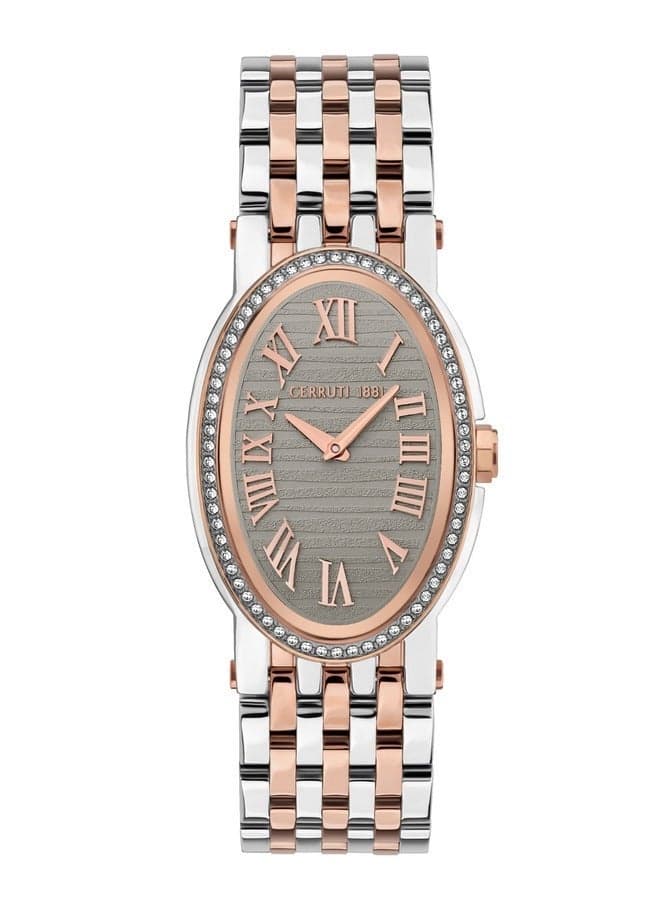 CERRUTI 1881 CRWM23209 Elegant Oval Women's Watch with Gold Dial - Image 1