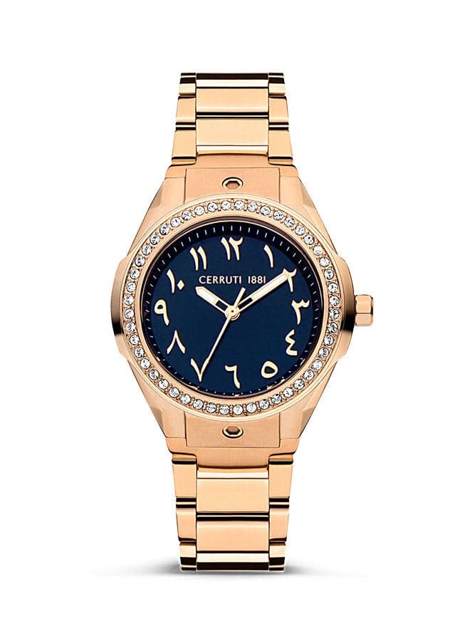 CERRUTI 1881 Ruscello 33mm: Rose Gold Elegance for Women - Image 1