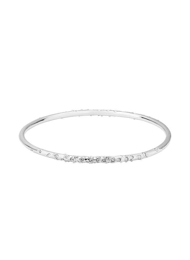 Karen Millen Crystal Elegance Silver-Tone Bangle - Image 1