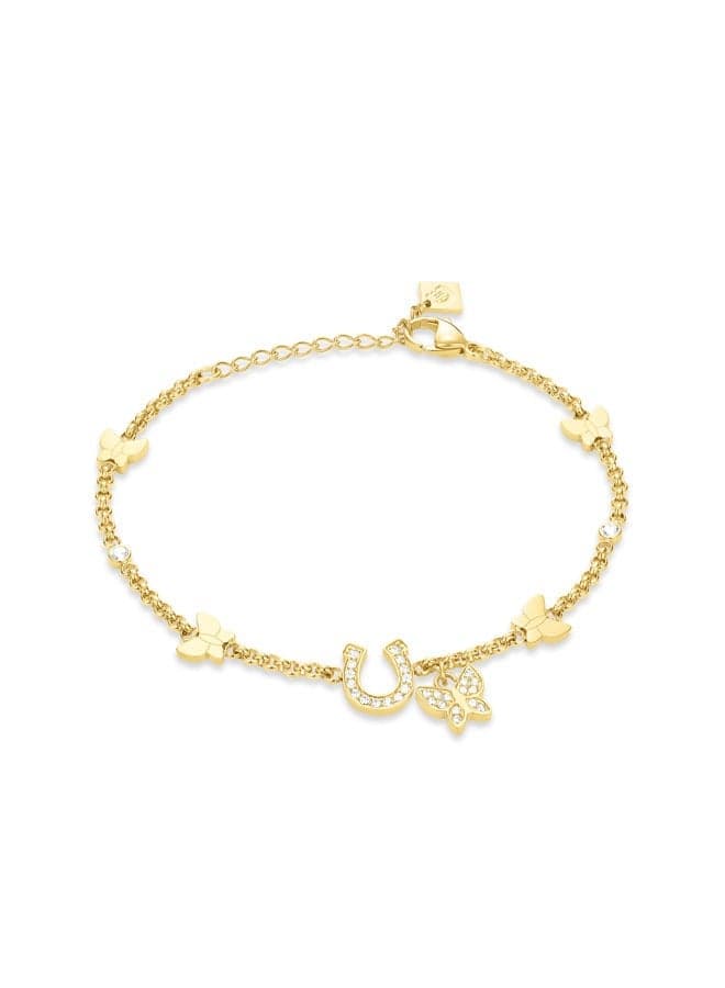 CERRUTI 1881 Carlotta Butterfly Charm Bracelet with Crystals - Image 1