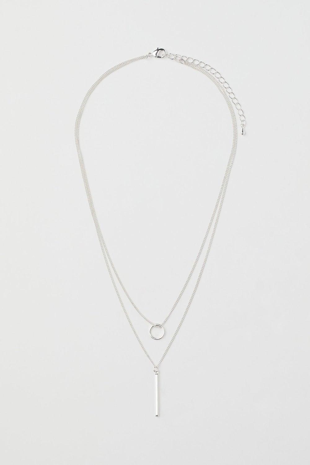 H&M Elegance Unveiled: Chic Two-Strand Women's Necklace - Image 1