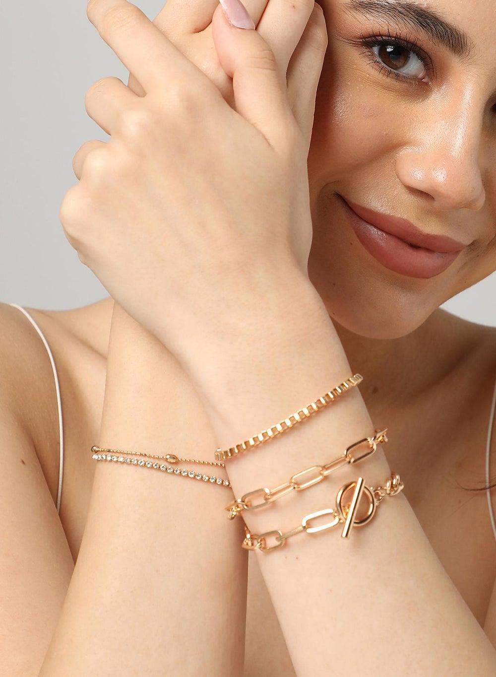 SOHI Elegance Multi-Layer Women's Charm Bracelet - Image 1