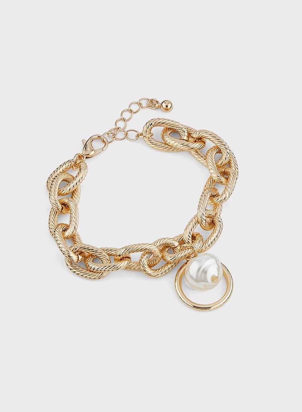 Ella Limited Edition Pearl Charm Bracelet - Elegant Accessory - Image 1