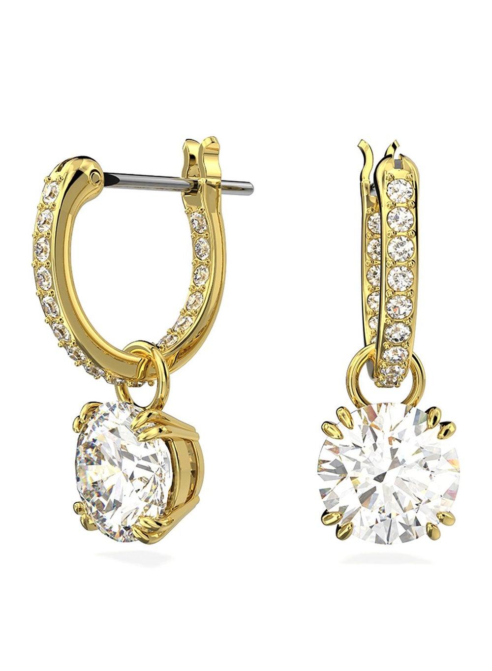 SWAROVSKI Constella Gold-Tone Drop Earrings - Image 1