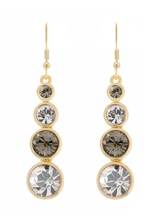 Karen Millen Crystal Teardrop Elegance Earrings - Image 1