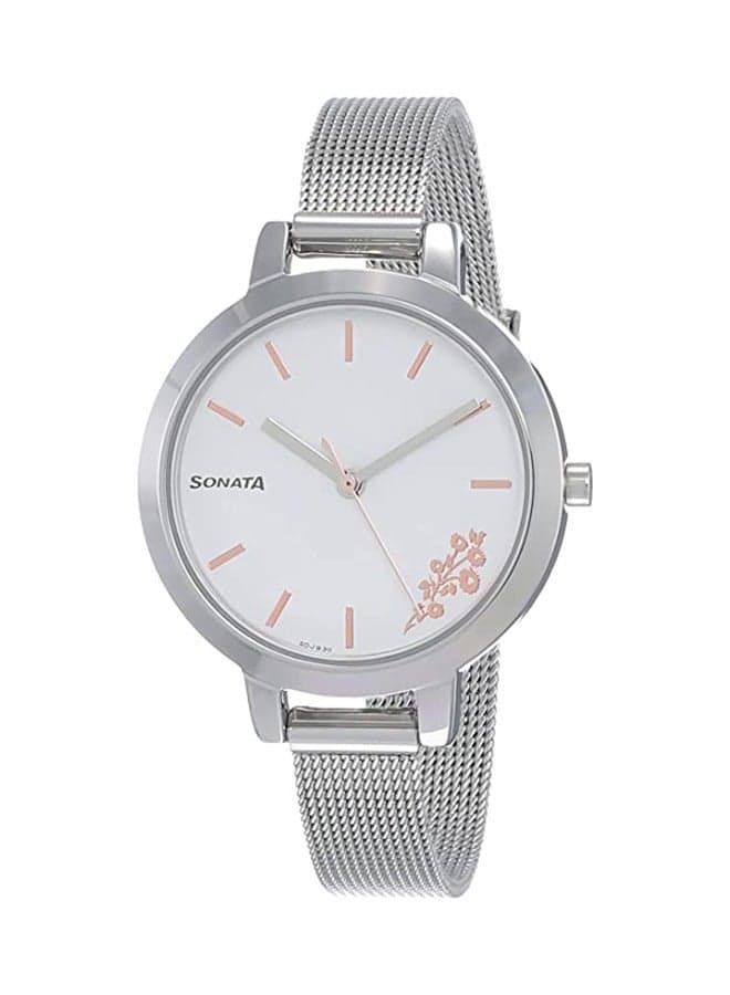 Sonata Stainless Steel Analog Elegance 8141SM08 for Women - Image 1