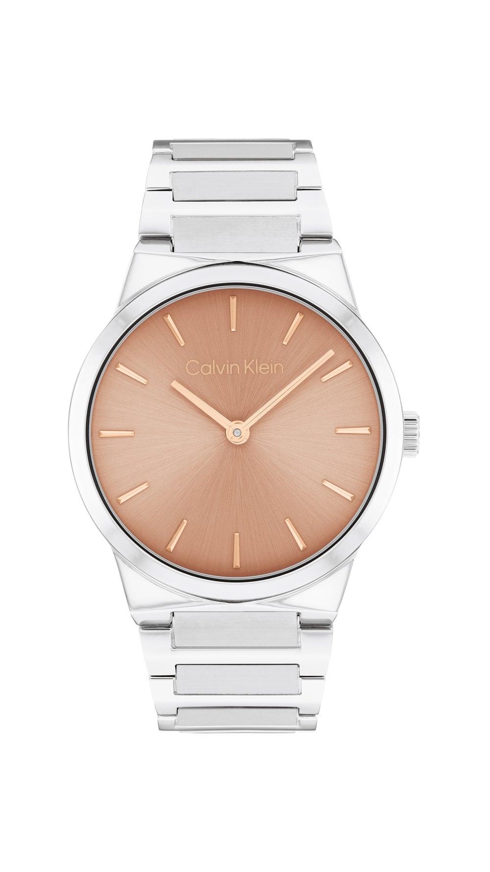 CALVIN KLEIN Linear Elegance Women's Steel Strap Watch - Image 1