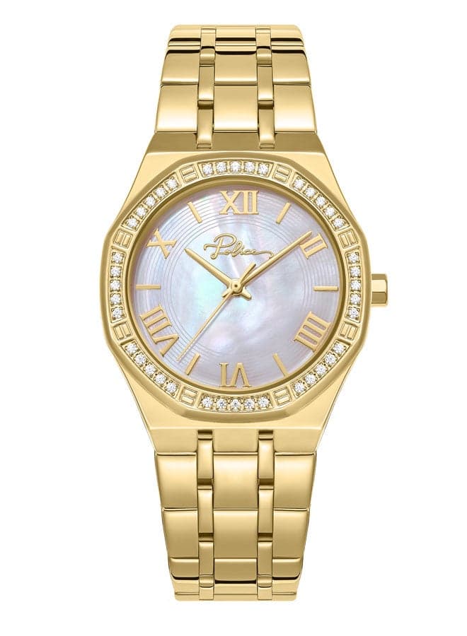 POLICE Moonlight 32mm Gold-Plated Women's Watch - Image 1
