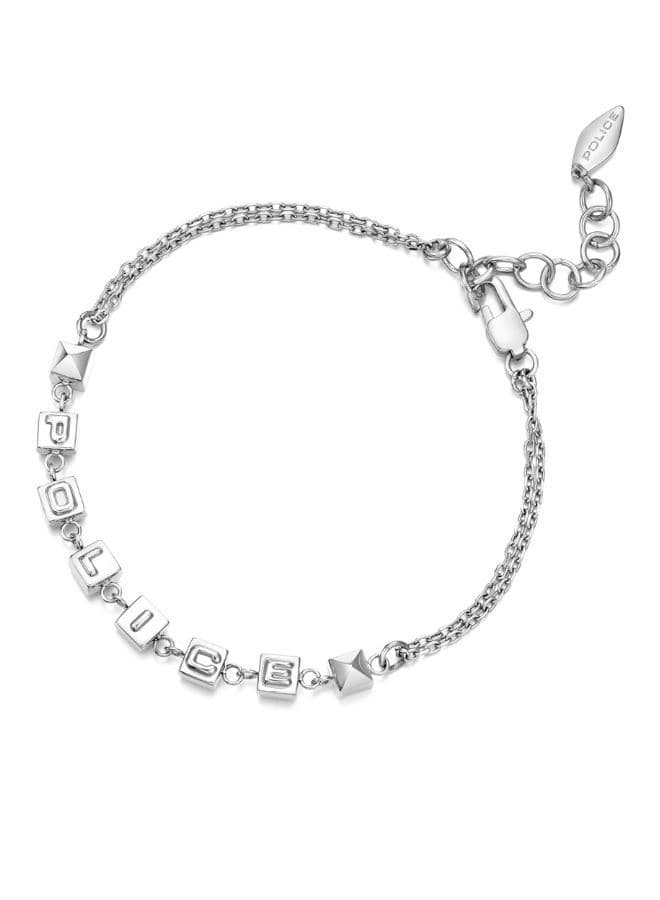 POLICE Cubet: Silver Elegance Bracelet for Women - Image 1
