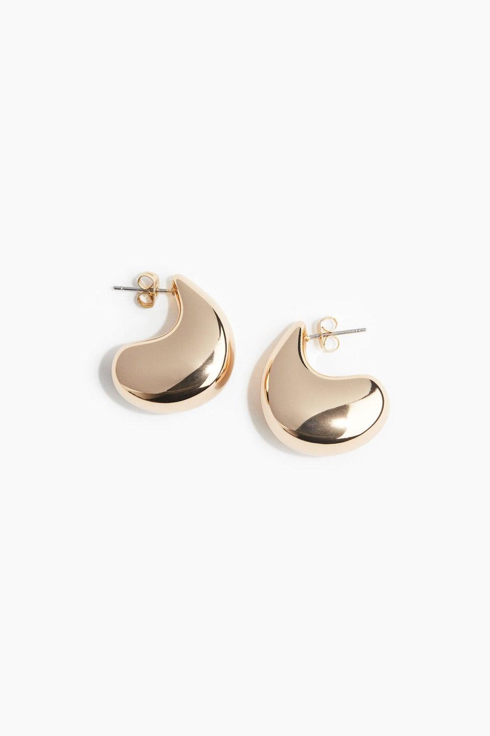 H&M Elegant Chunky Dome Earrings - Contemporary Chic - Image 1