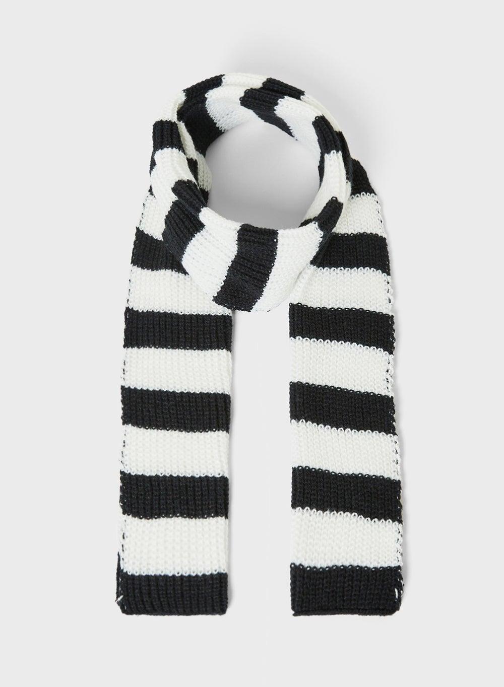 Ginger Striped Elegance: Chic Winter Scarf for Women - Image 1