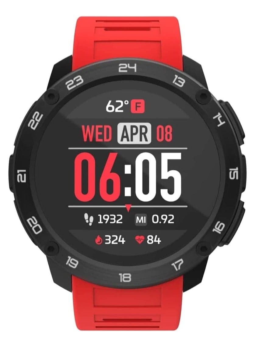 iTouch 500229B-42-G15 Interactive Unisex Watch in Black/Red - Image 1