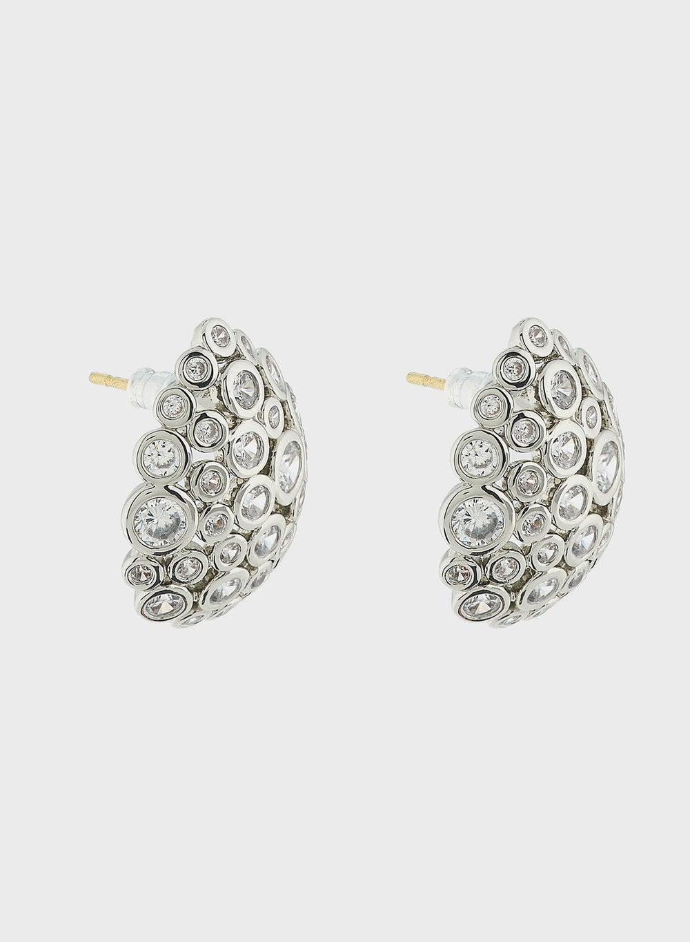 Ella Limited Edition Diamante Hoop Earrings - Elegance Redefined - Image 1