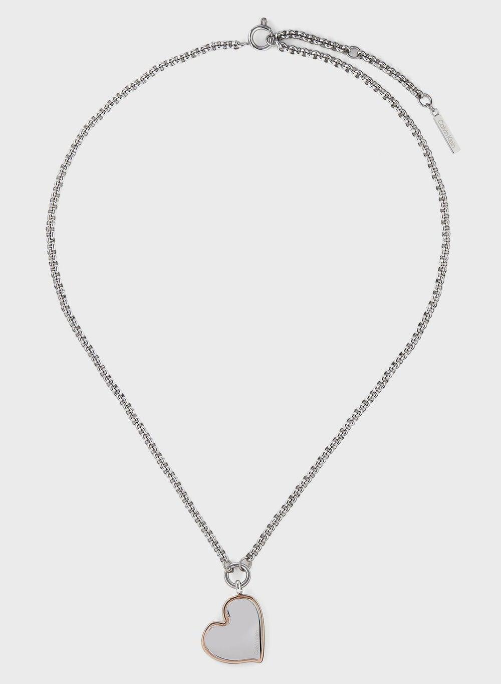 CALVIN KLEIN Captivate Dual-Tone Heart Pendant Necklace - Image 1