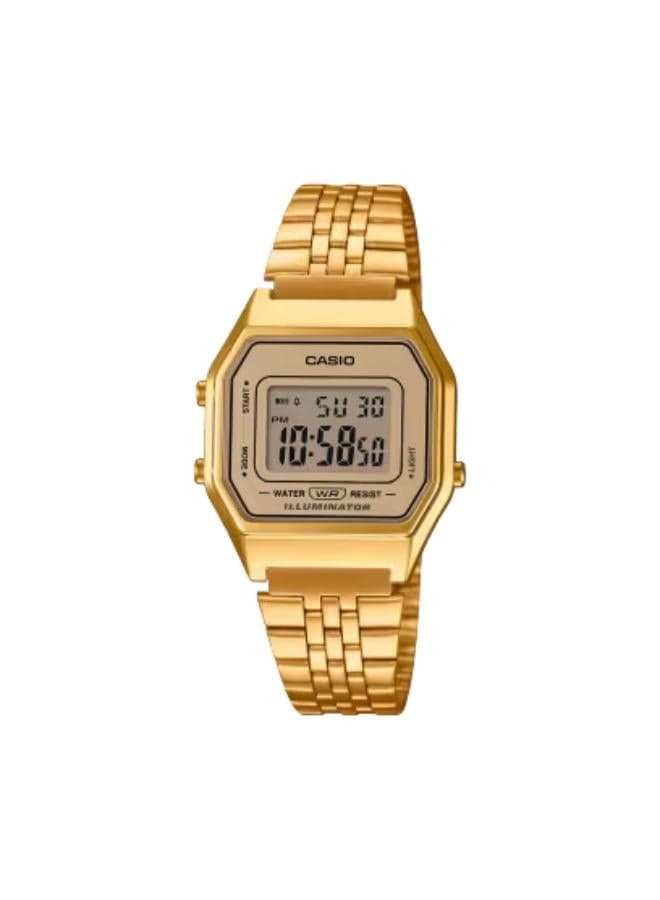 CASIO LA680WGA-9BDF Elegant Gold Digital Watch - 28.6mm - Image 1