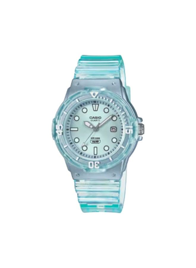 CASIO LRW-200HS-2EVDF: Elegant Resin Blue Analog Watch 34.2mm - Image 1