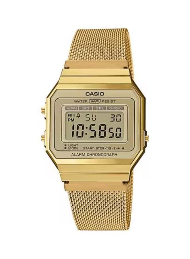 CASIO A700WMG-9ADF Elegant Gold Digital Watch, 35.5mm - Image 1