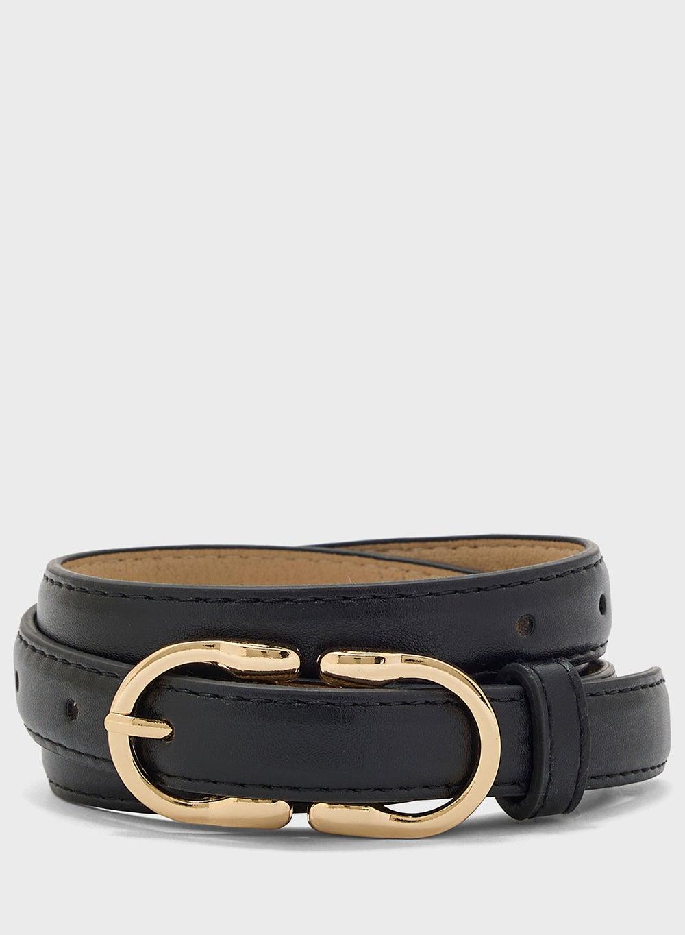 Elegant Ginger Double Buckle Women's Belt - Image 1