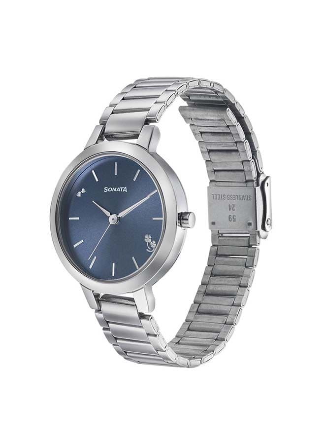 Sonata 8141SM07 Elegant Silver Analog Watch for Women - 32 mm - Image 1