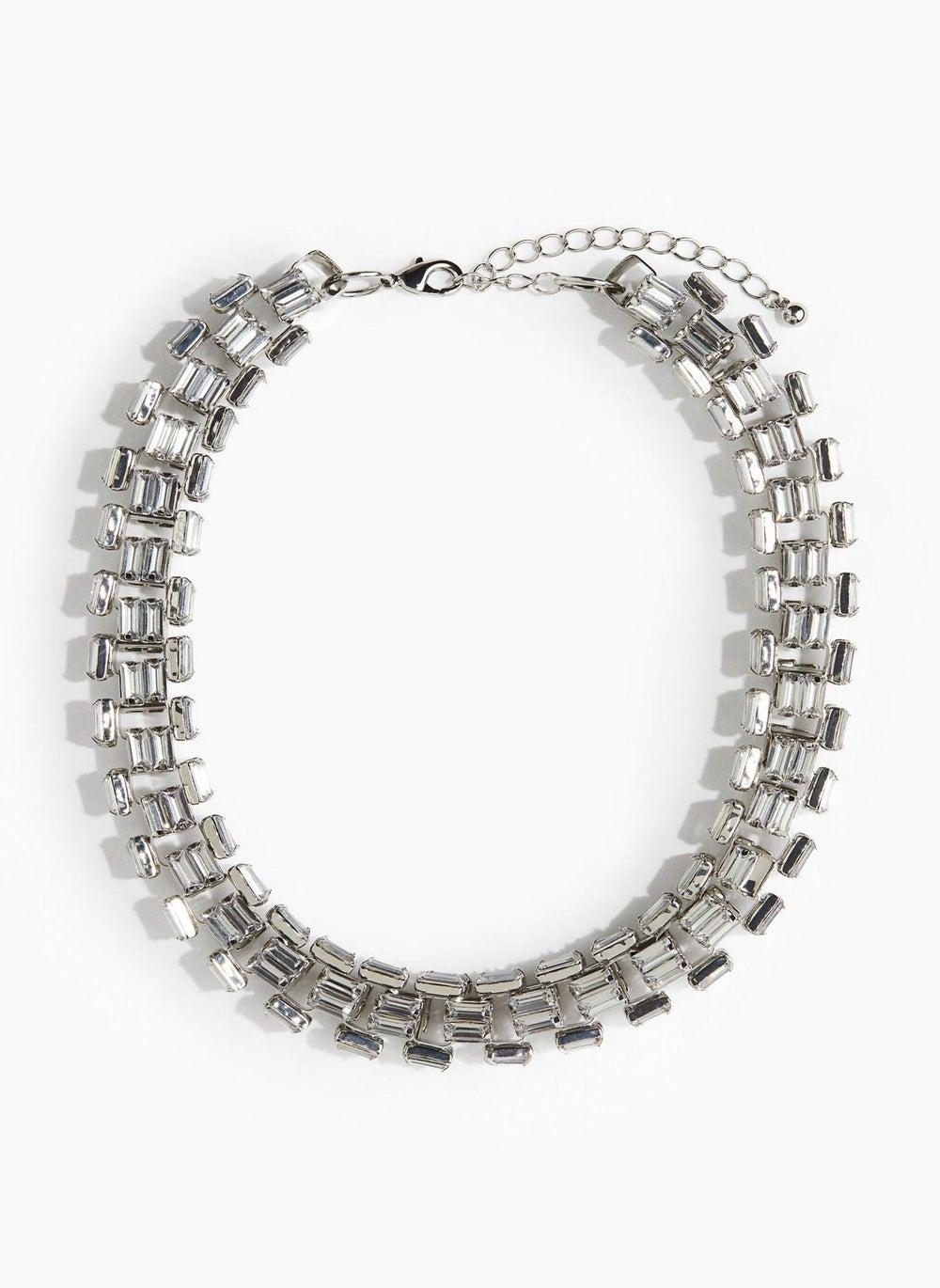 H&M Elegant Rhinestone Necklace - Sparkle & Shine - Image 1