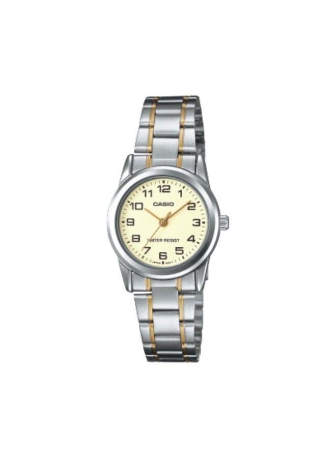 CASIO LTP-V001SG-9BUDF Elegant Stainless Steel Women's Watch - 25 mm - Image 1