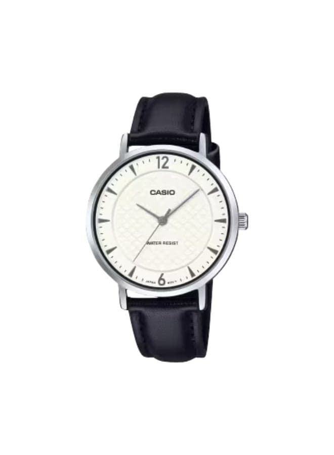 Casio LTP-VT04L-7A2DF Elegance Leather Watch - 34mm - Image 1
