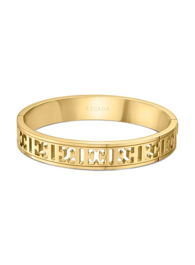 ESCADA Estelle Women's Elegant Gold-Plated Logo Bangle - Image 1