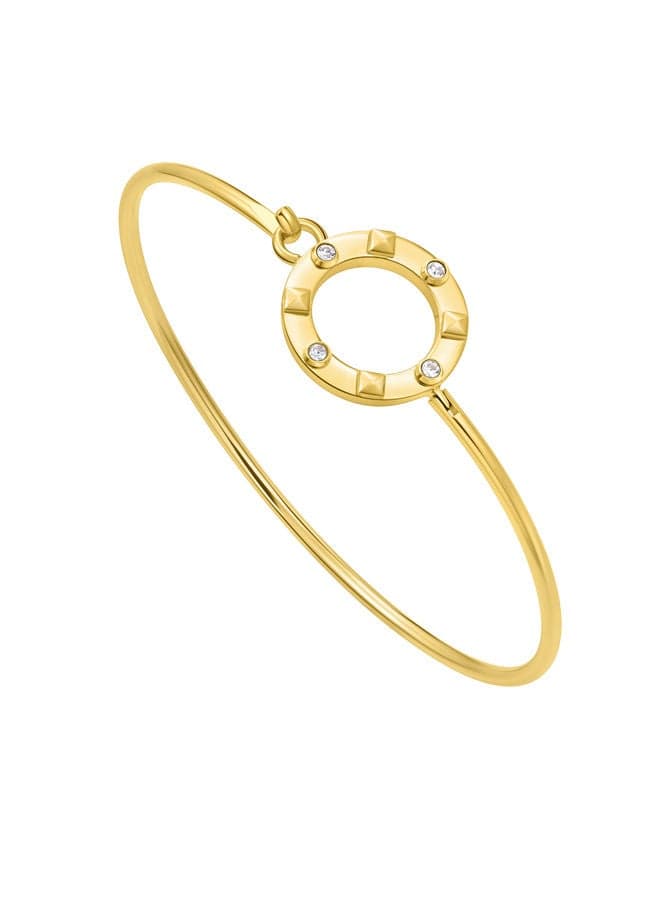 POLICE Fizzy Gold-Plated Bangle with Crystals PEJLG0001602 - Image 1
