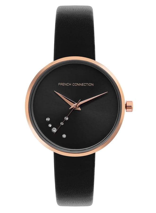 Elegant French Connection Black Analog Watch for Women - Image 1